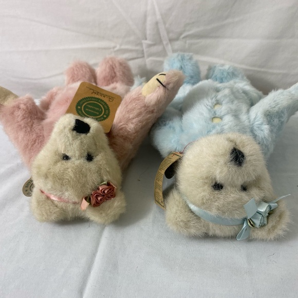 Blue and Pink Ultra Soft Plush Boyds Bears -The Archive Collection Genevieve - Picture 8 of 9
